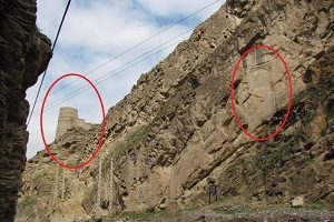 Rare inscription and tower of Arghunshah of Kalat 