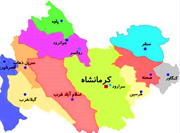 Landkreise der Provinz Kermānschāh